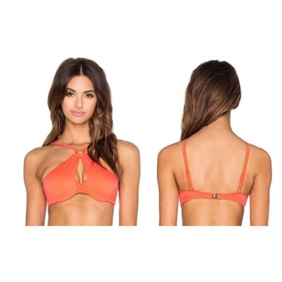 NEW L'Agent by Agent‎ Provocateur Adrina bikini top, neon, medium - Picture 1 of 7